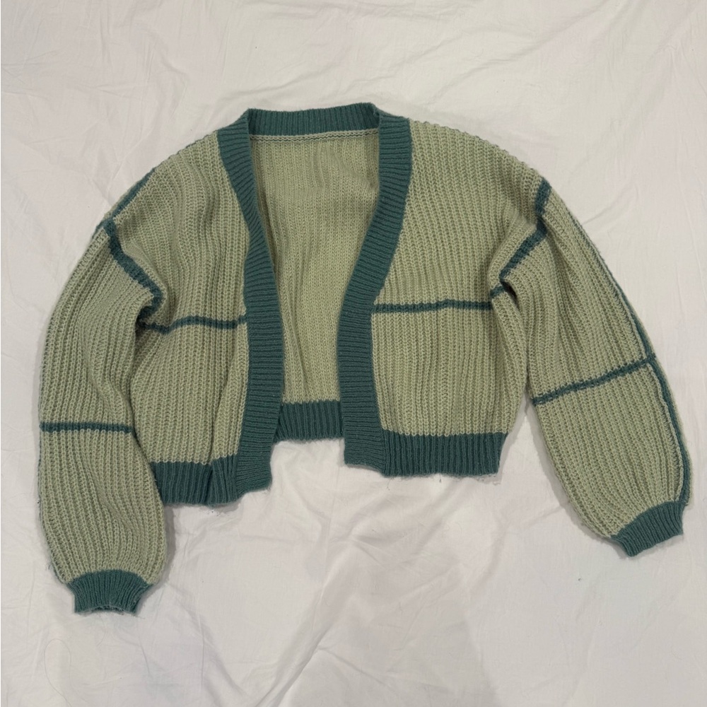 Stylish Green Knit Sweater